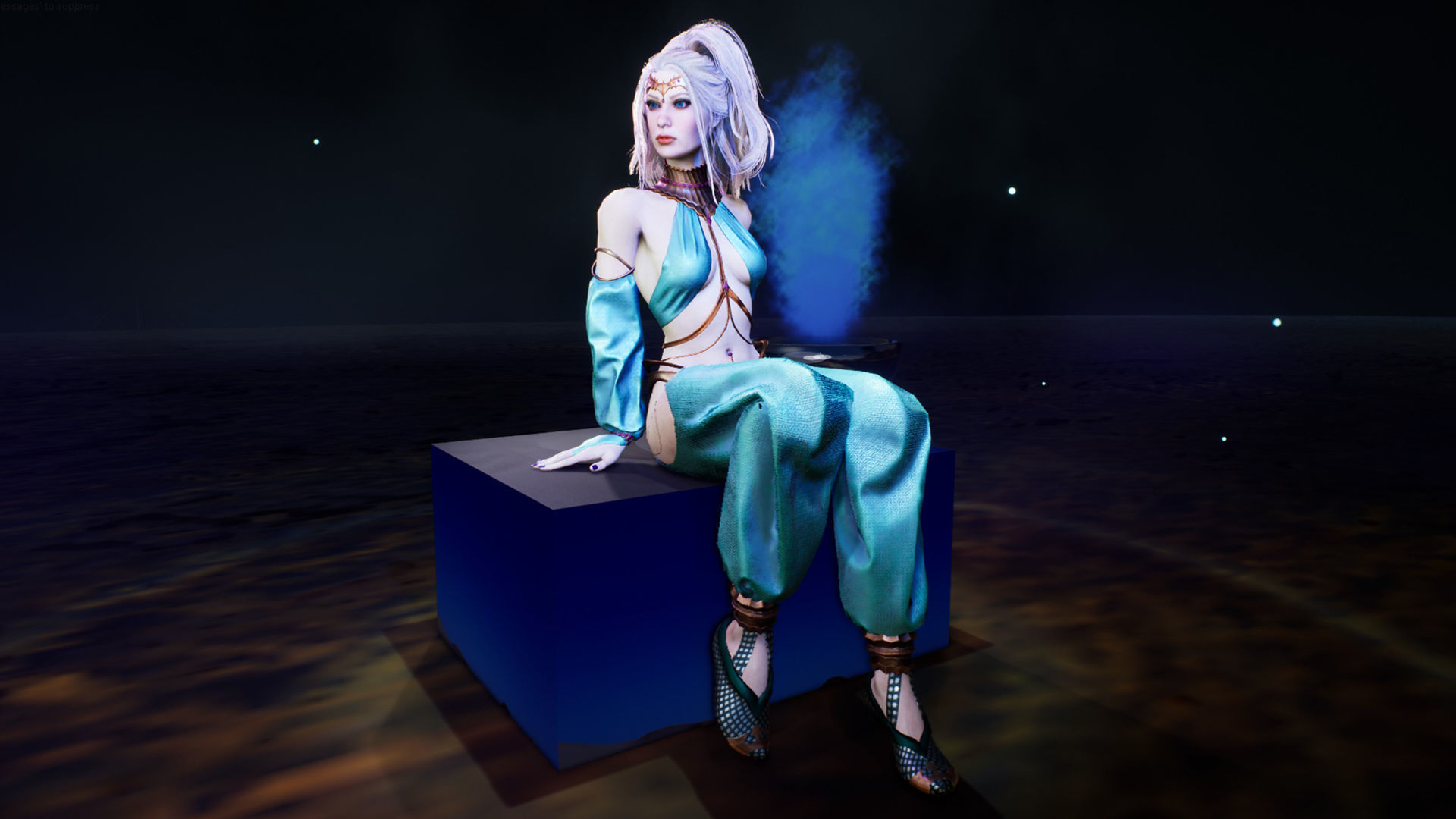 Dancer Low-poly 3D model_10