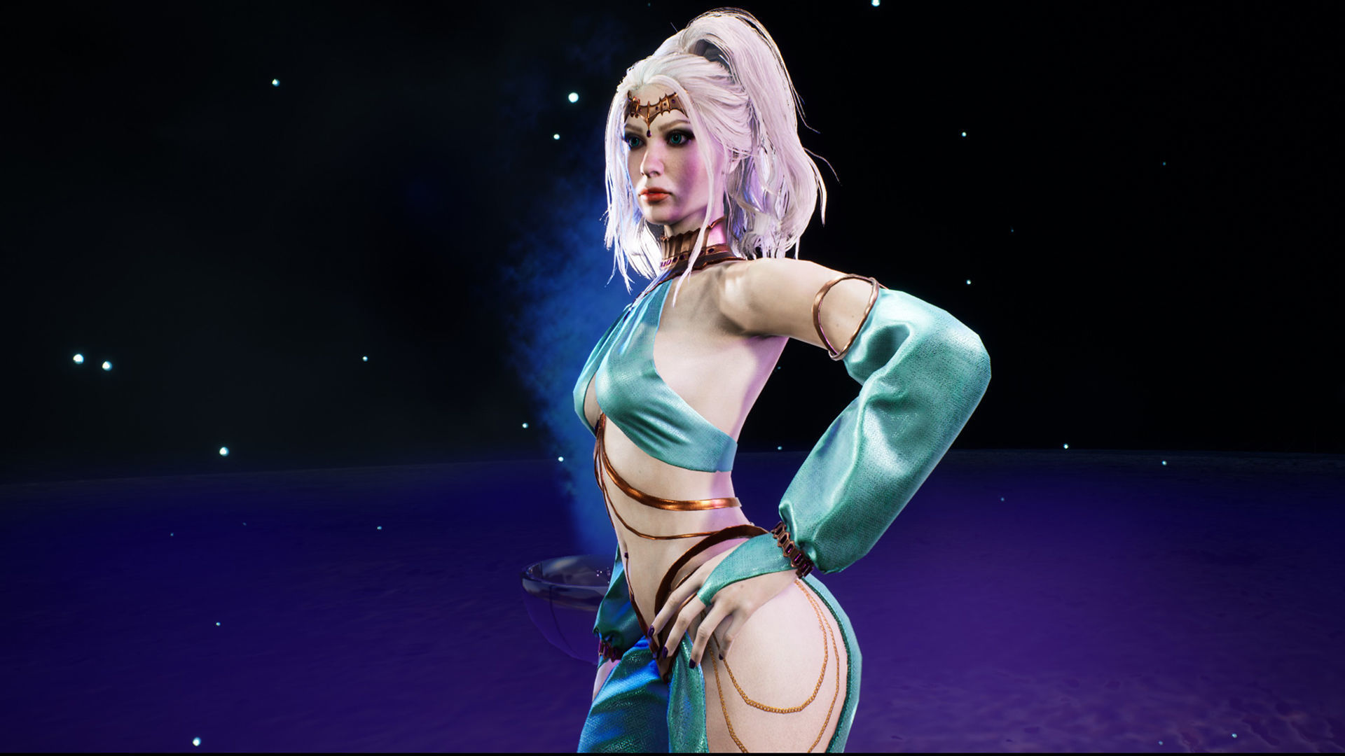 Dancer Low-poly 3D model_8