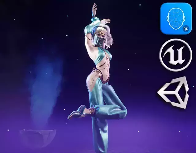 Dancer Low-poly 3D model