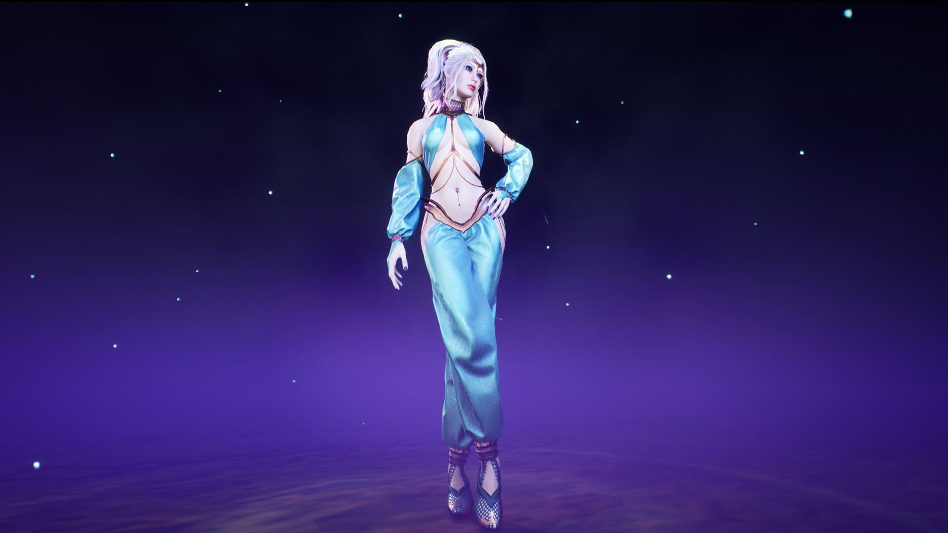 Dancer Low-poly 3D model_24