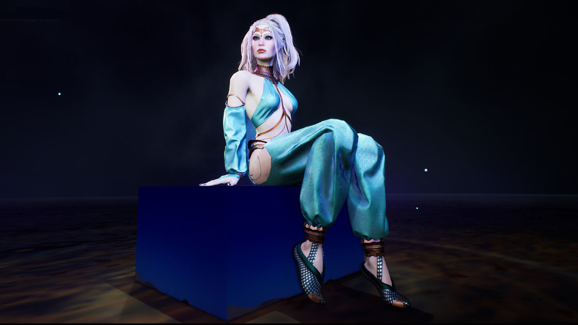 Dancer Low-poly 3D model_21