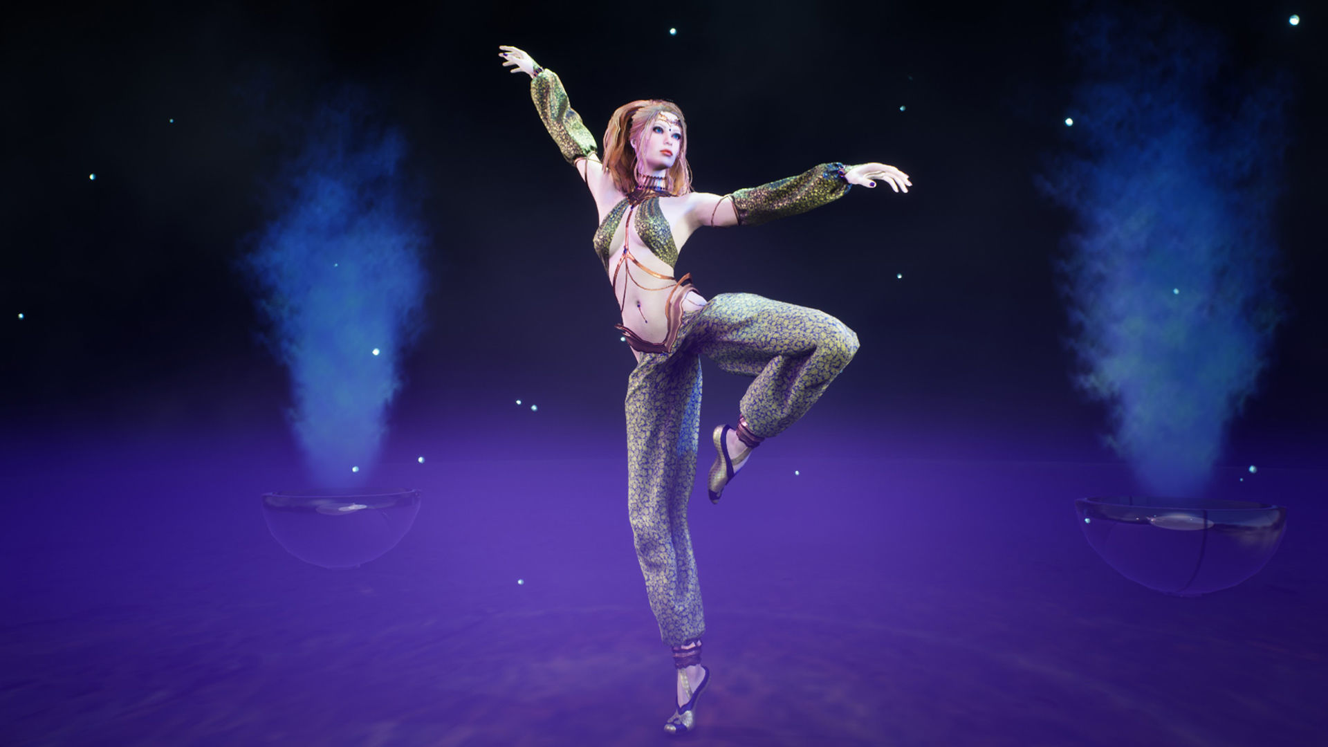 Dancer Low-poly 3D model_7