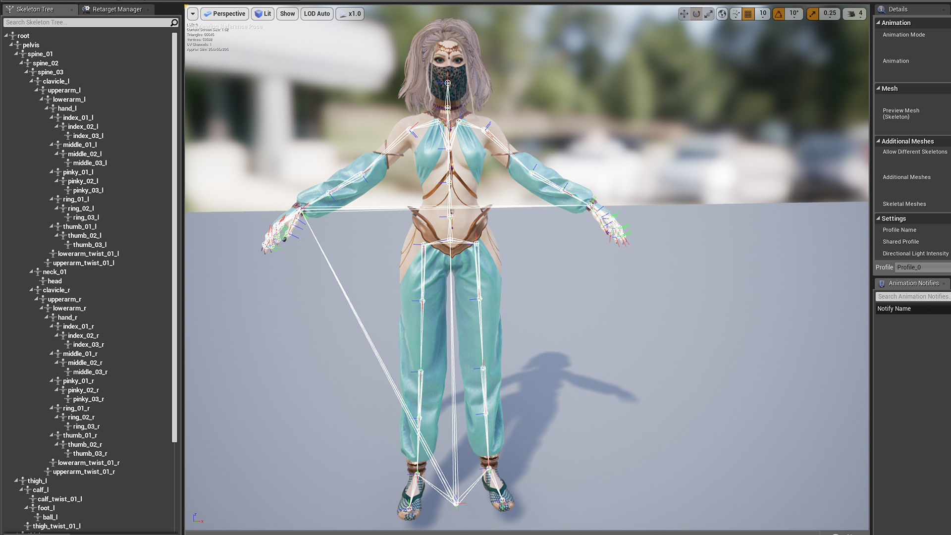 Dancer Low-poly 3D model_28