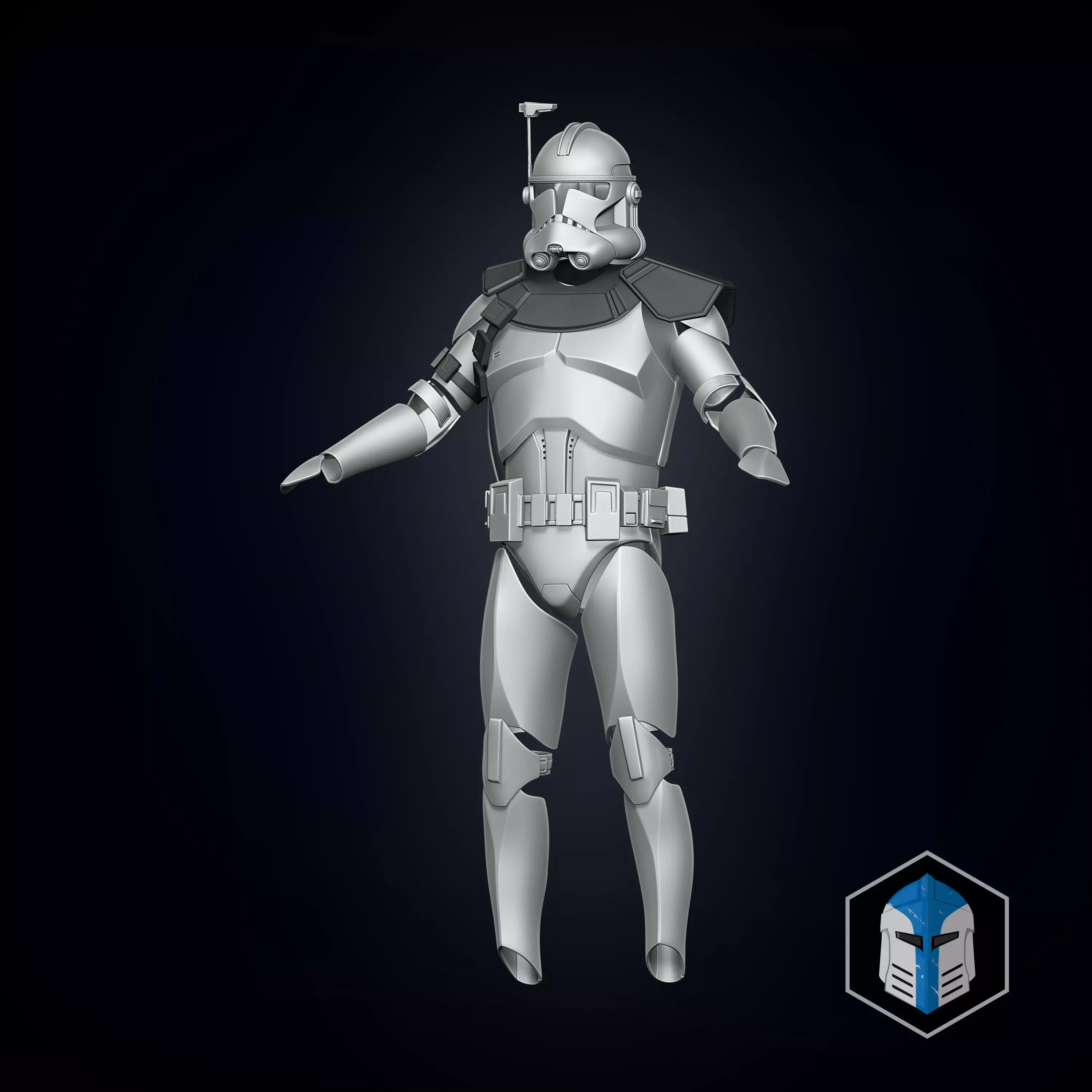 Clone Trooper Armor Accessories - Officer 3D print model