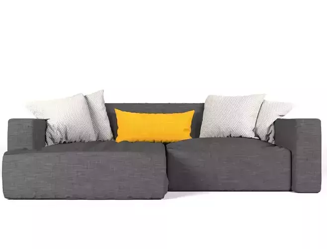 Sofa with pillows