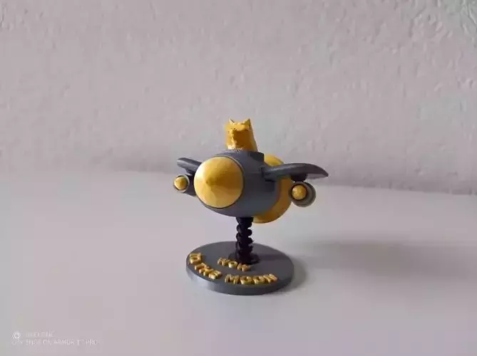 Doge on spring for a Tesla 3D print model