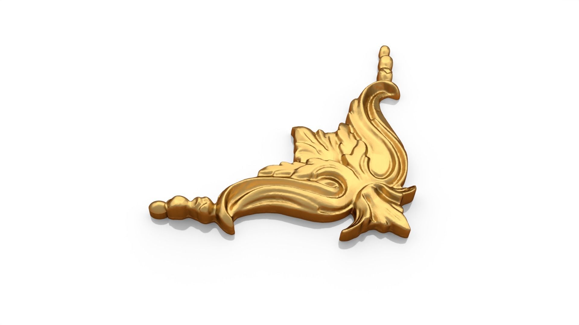 Classic decor ornament 145 3D model_3