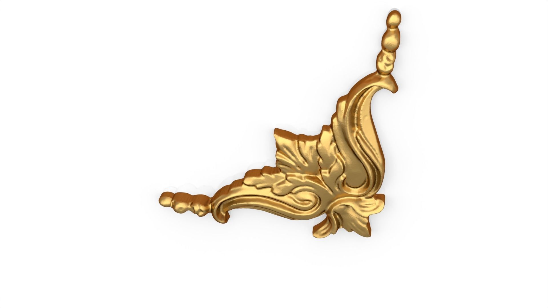 Classic decor ornament 145 3D model_4