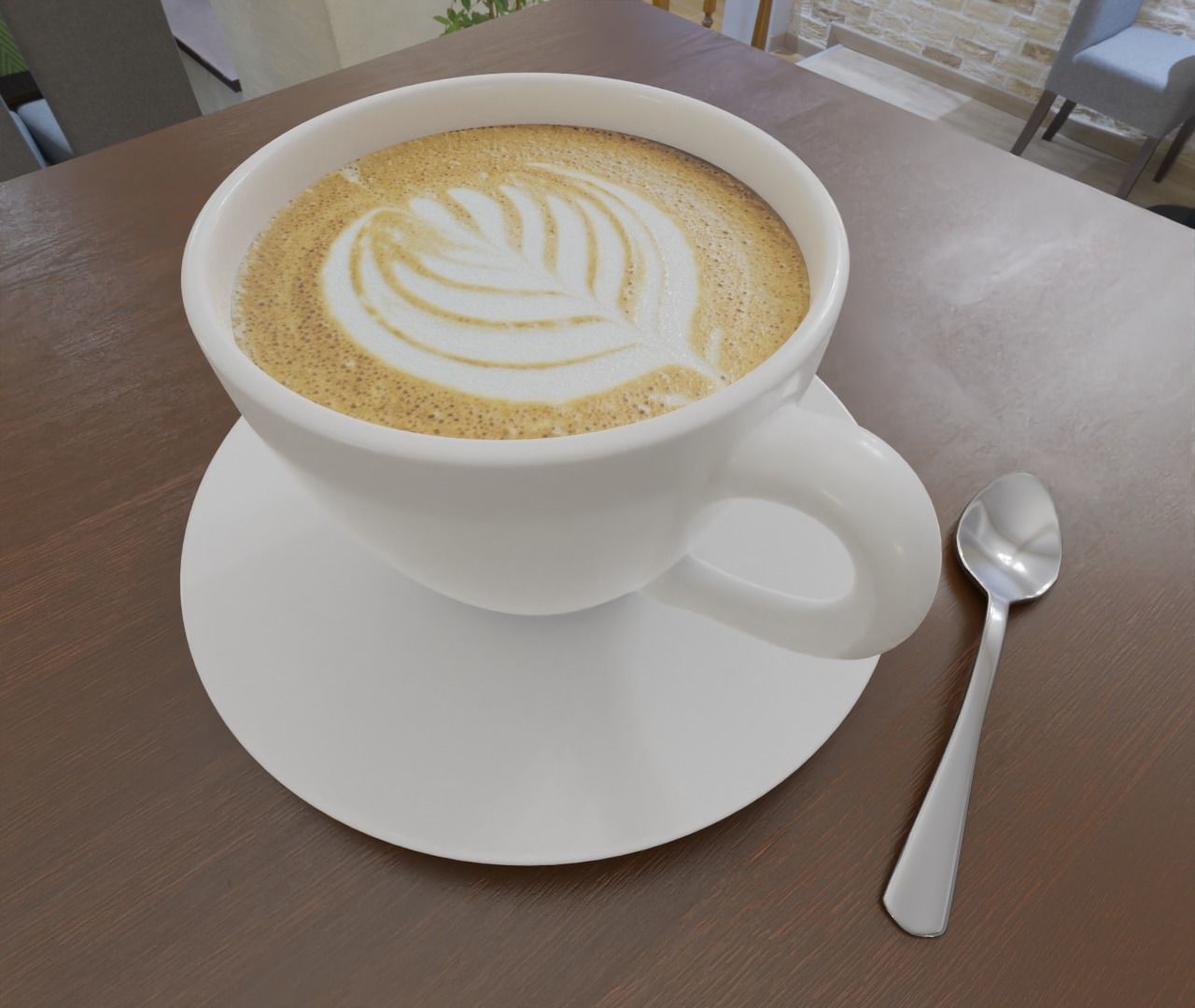 coffee cup 3D model_2