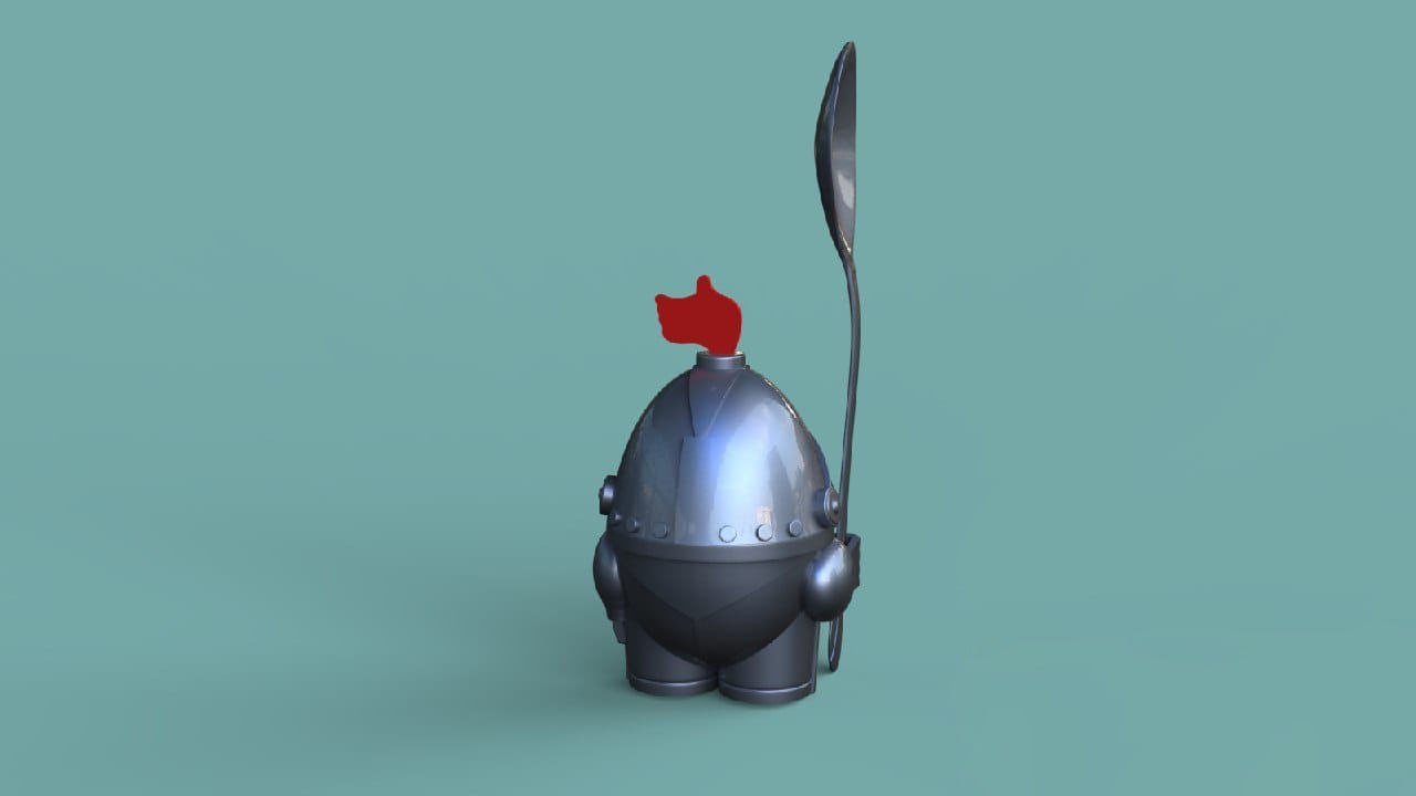 Sir Eggalot - Egg Cup 3D print model_4
