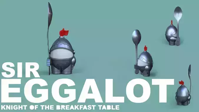 Sir Eggalot - Egg Cup 3D print model
