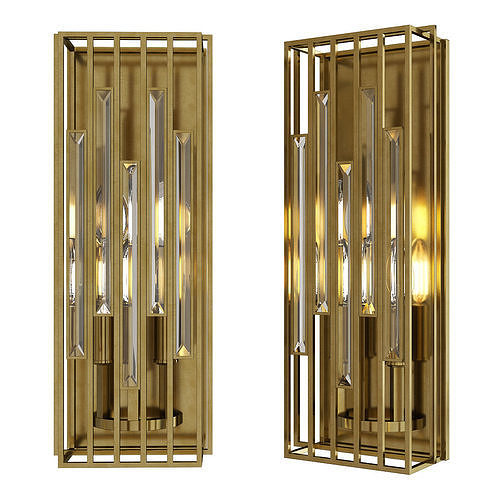 Ruxton Hall Wall Sconce Low-poly 3D model