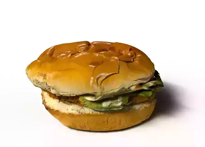 crispy chicken sandwich Free 3D model