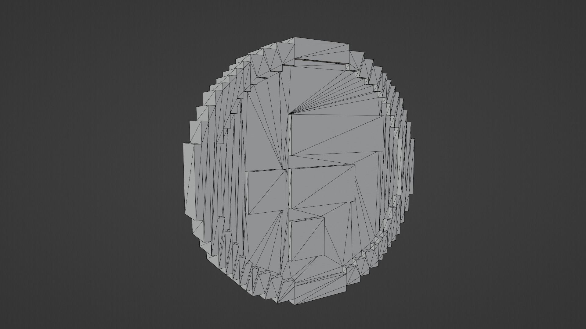 FTX Token Coin Low-poly 3D model_9