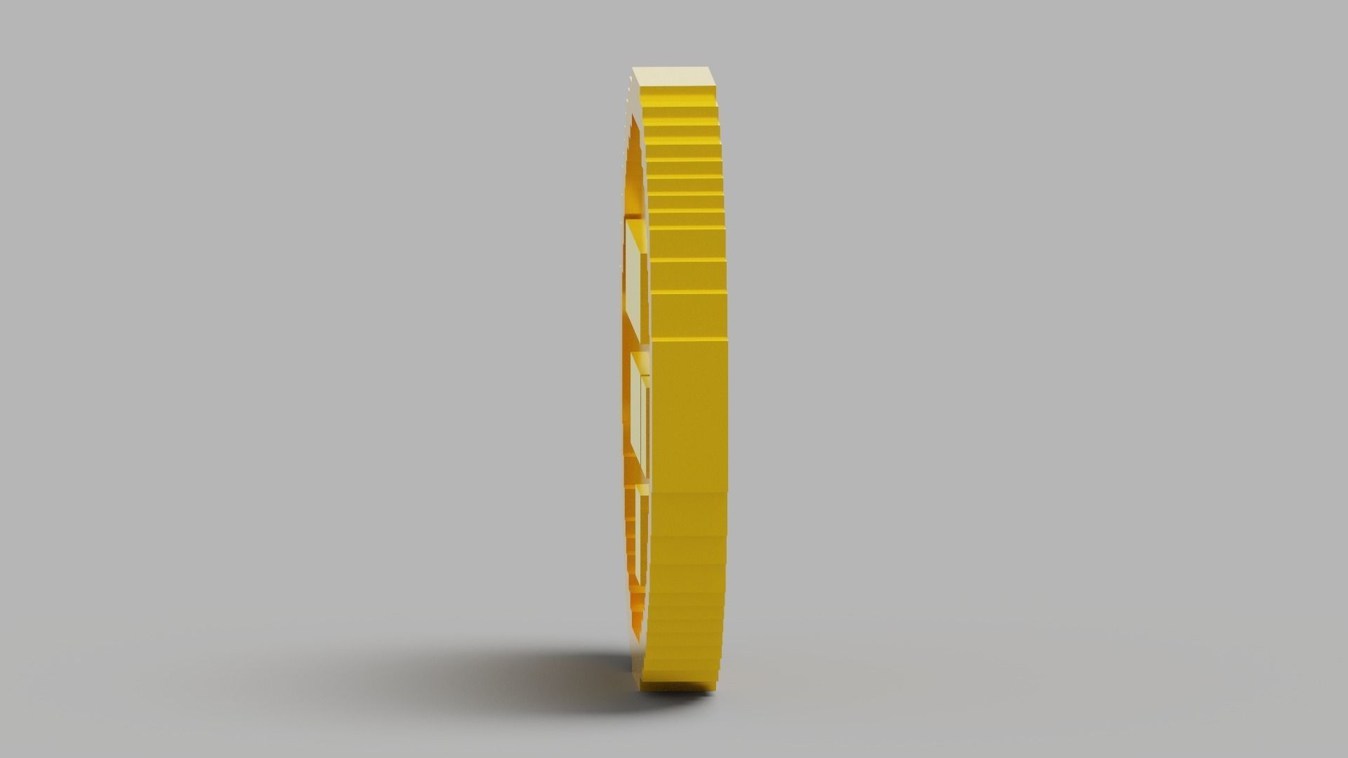 FTX Token Coin Low-poly 3D model_14