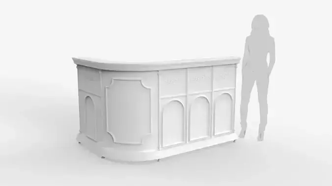 Luxury Reception Counter Desk 4