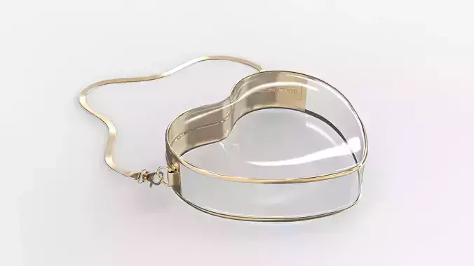 Clear Heart Shaped Bag