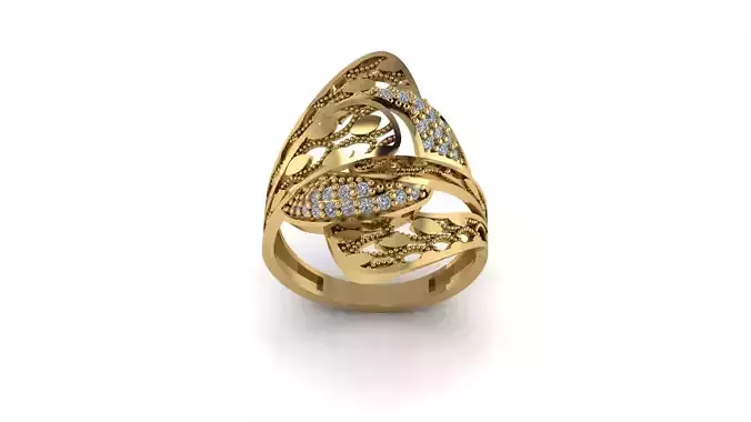 Ring sky pattern 01 3D print model