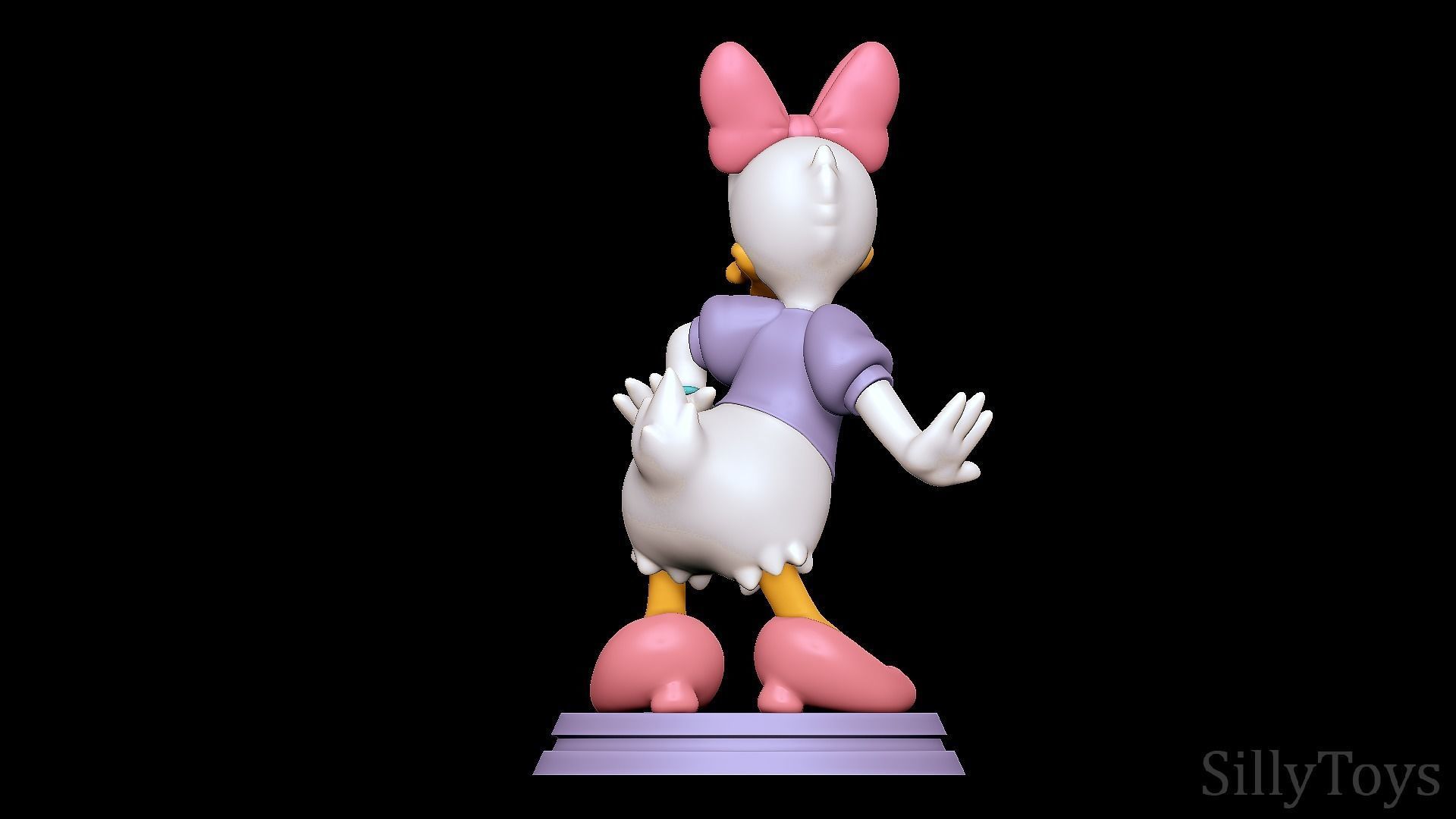 Daisy Duck 3D print model_5