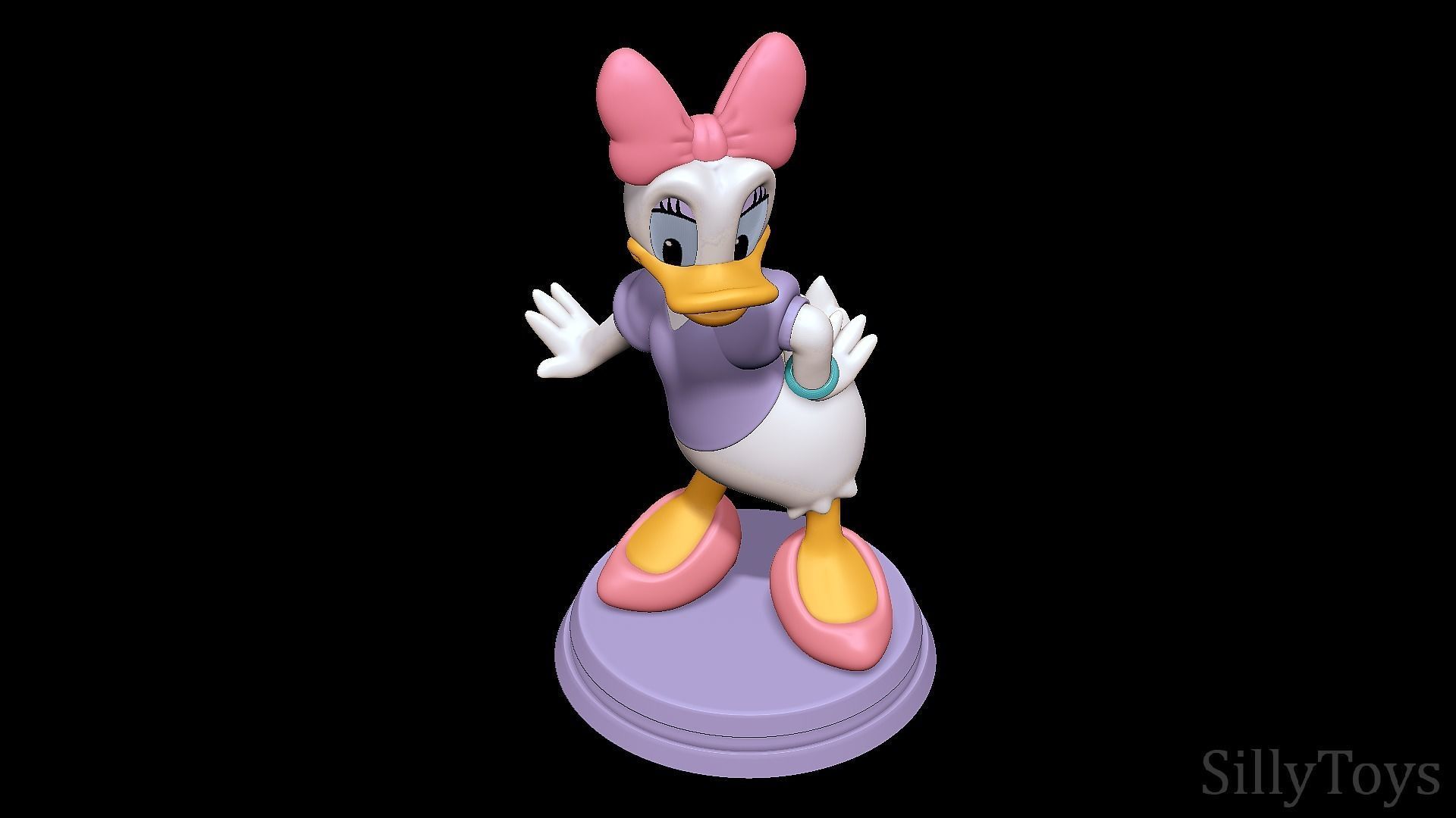 Daisy Duck 3D print model_8