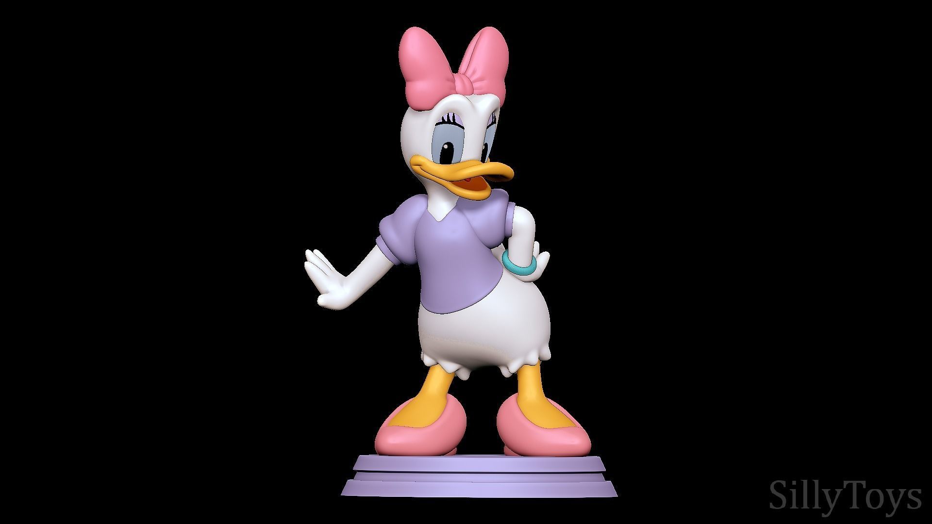 Daisy Duck 3D print model_7