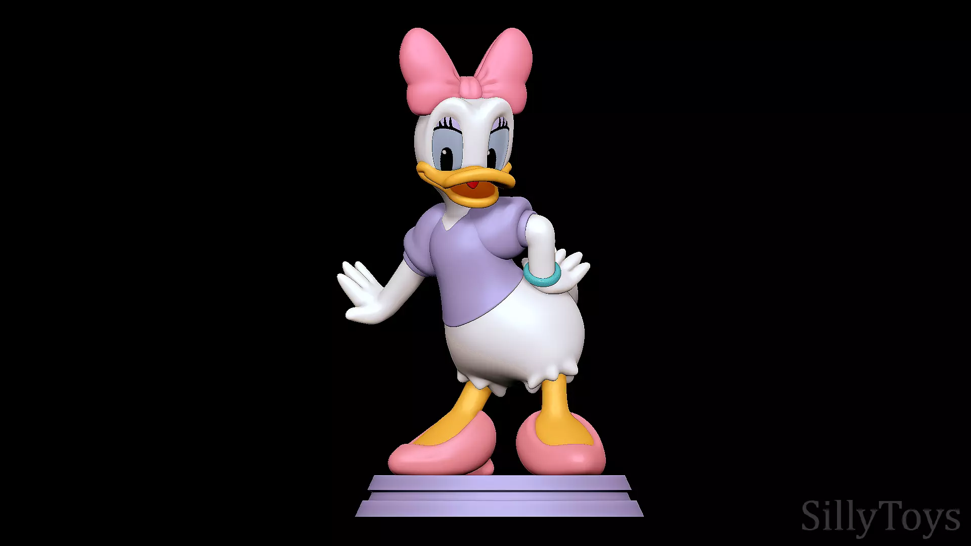 Daisy Duck 3D print model_0