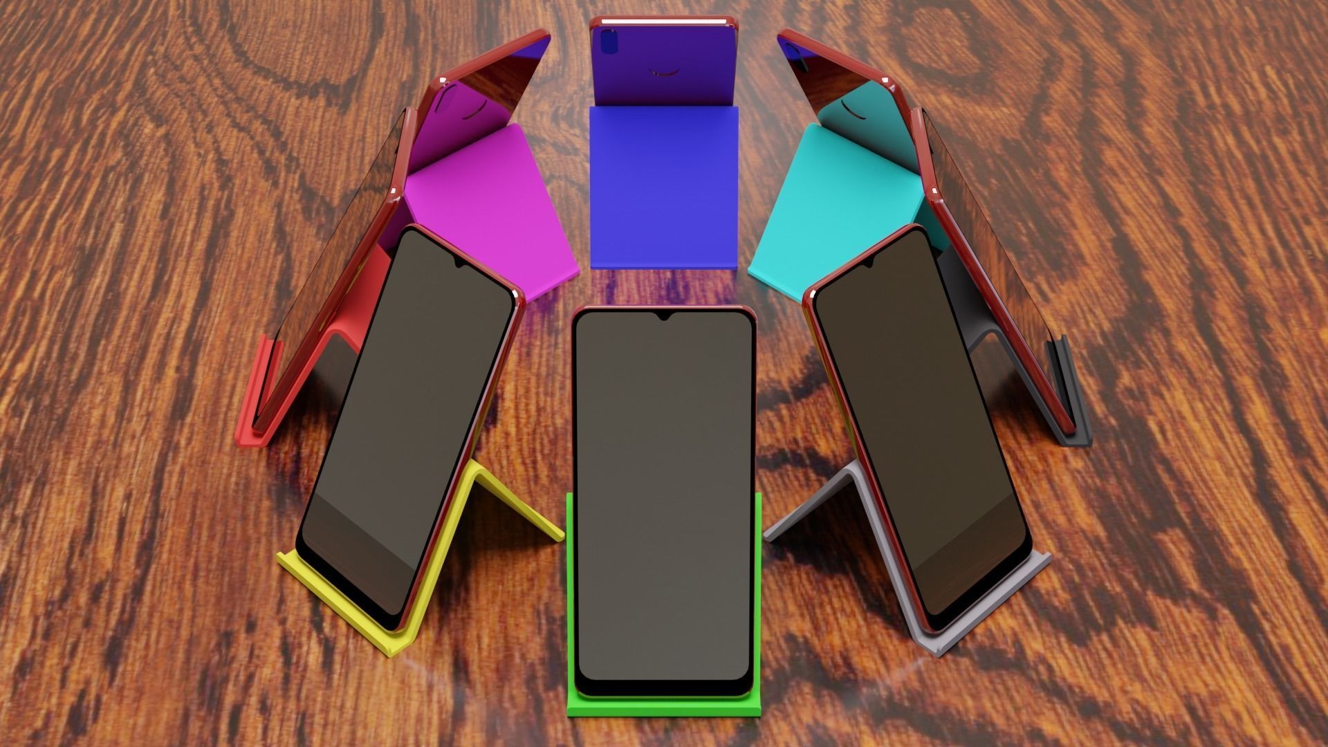 SimpleCellPhoneHolder box on wooden table Free 3D print model_9