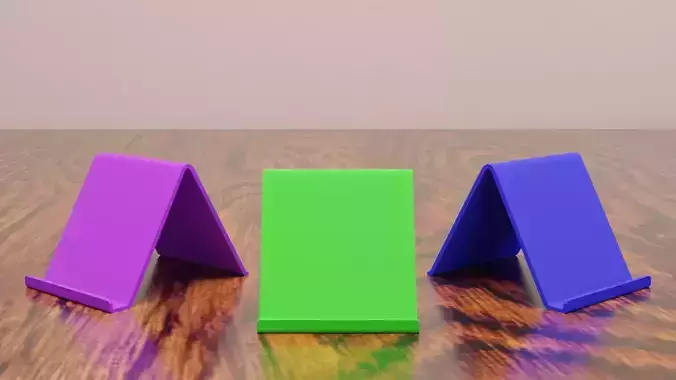 SimpleCellPhoneHolder box on wooden table