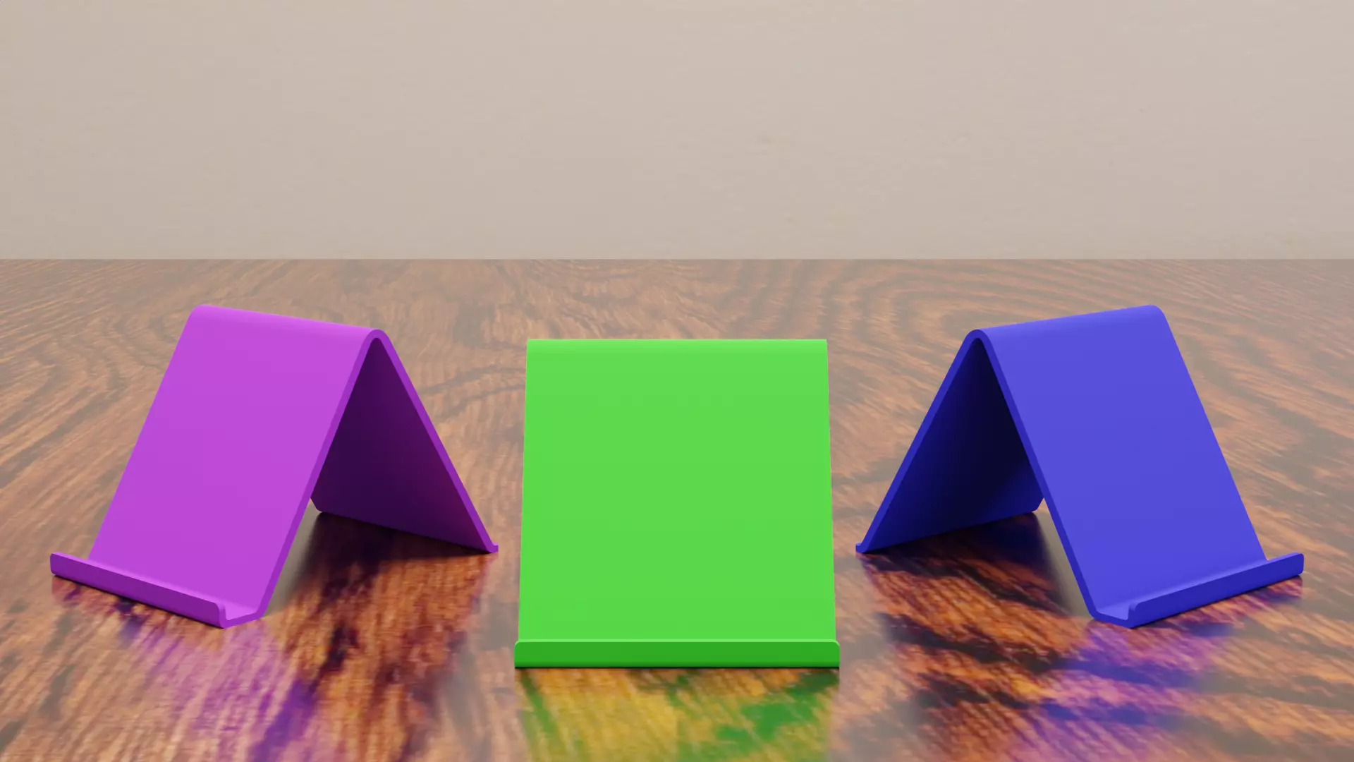 SimpleCellPhoneHolder box on wooden table Free 3D print model_0