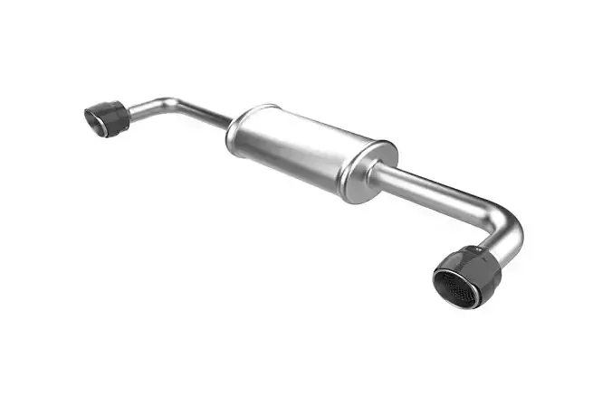 Car Exhaust with Dual Mufflers 3D print model