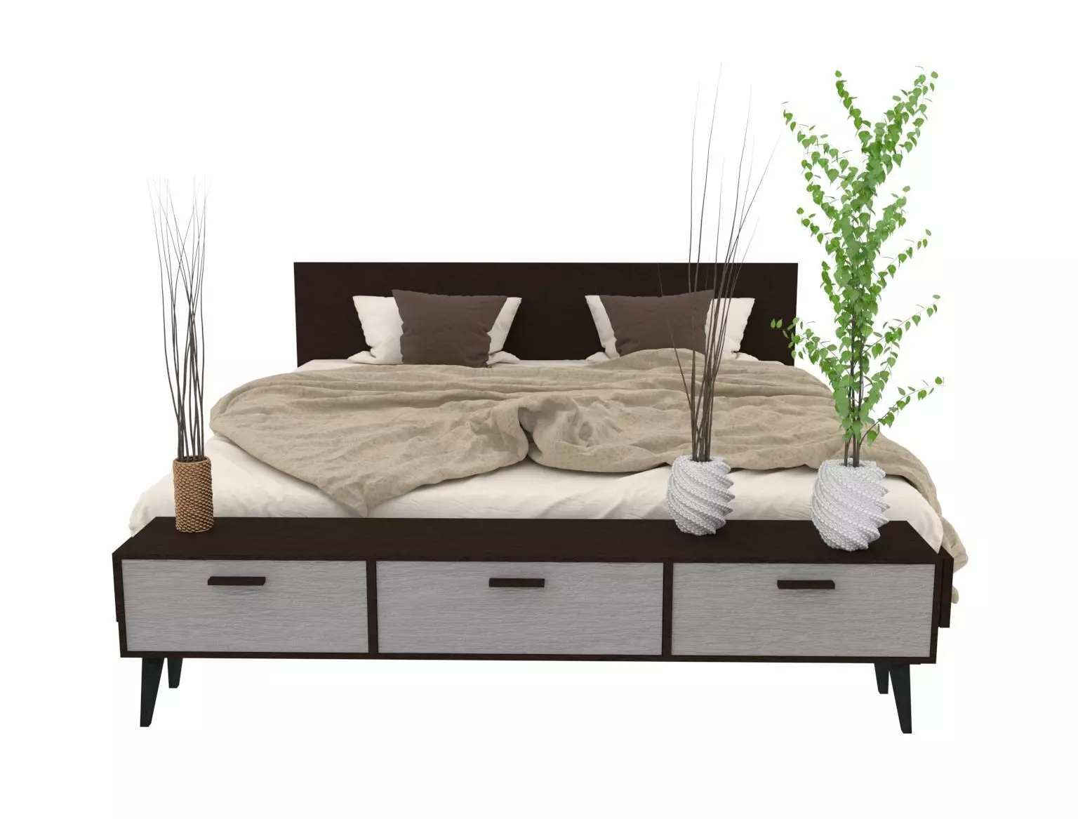 Loft bed Free 3D model