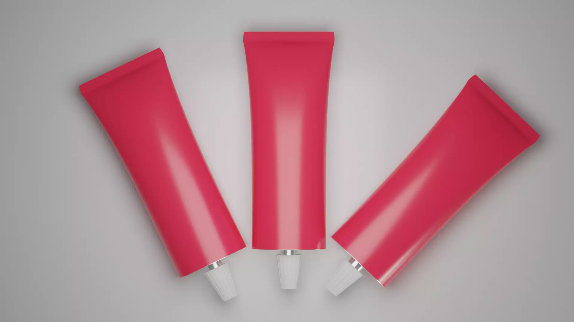 medicine tube low poly 3D model Low-poly 3D model