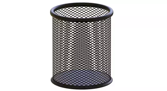 3D Black Mesh Pencil And Pen Holders