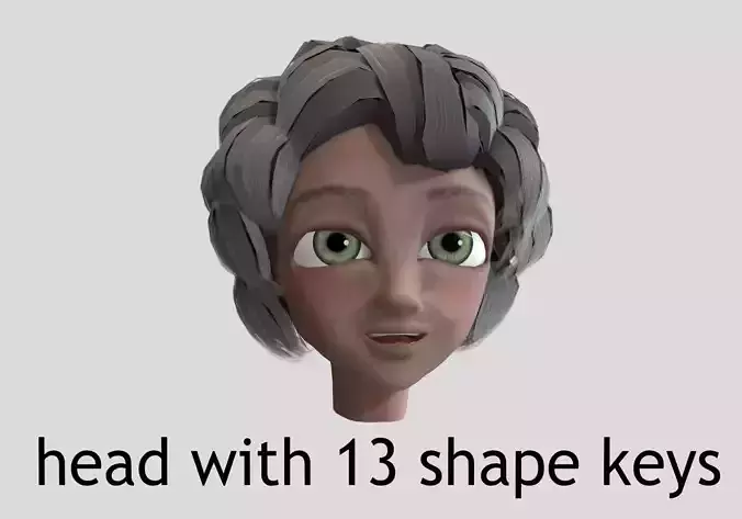 old woman 13 shape keys