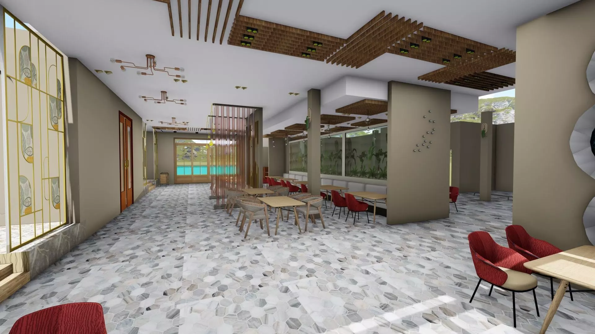 restaurant 3D model_0