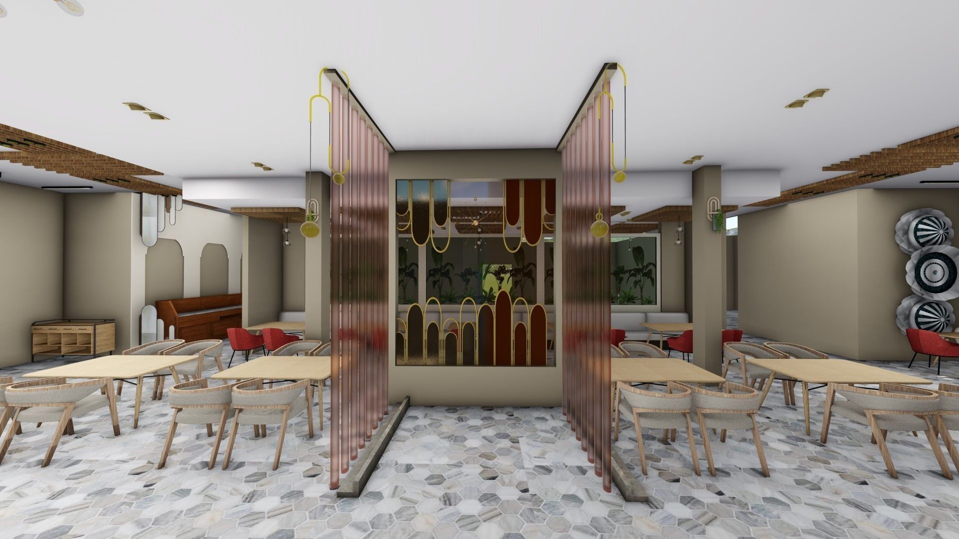 restaurant 3D model_1