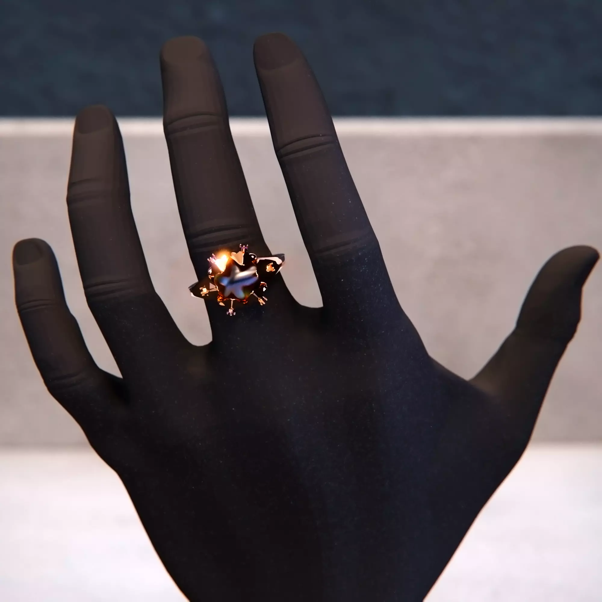 Flower Ring Free 3D model