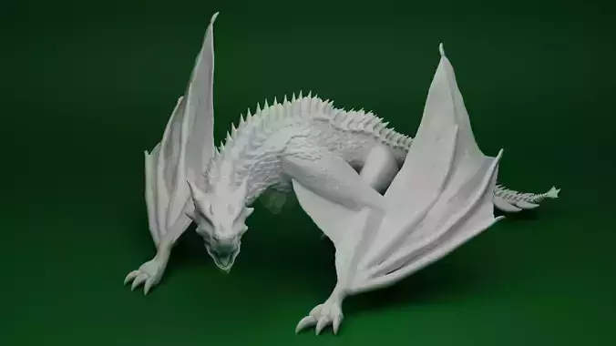 Green Wyvern 3D print model