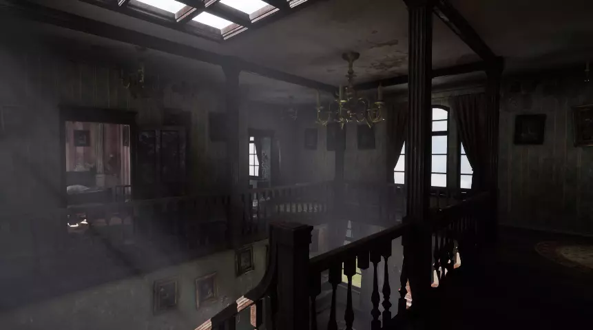 Resident Evil Haunted House Unreal Engine ready to use  3D model_0
