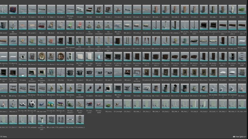Resident Evil Haunted House Unreal Engine ready to use  3D model_18