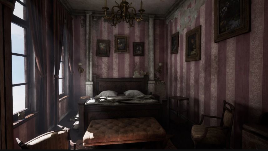 Resident Evil Haunted House Unreal Engine ready to use  3D model_17