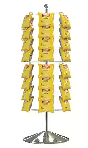 Grocery display chip bag stand 