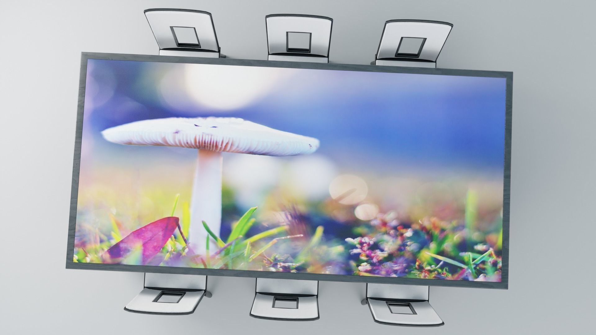 Modern dinner table future 3D model_5