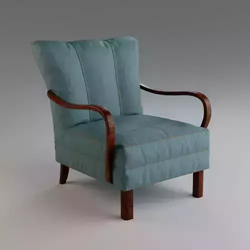 Photoreal 1940s Vintage Armchair 3D model Photoreal 1940s Vintage Armchair 3D model