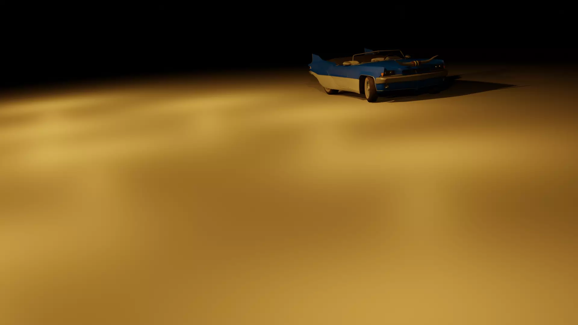 sea car with animation Low-poly 3D model_0