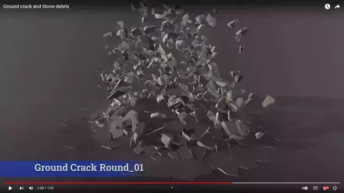 Ground Crack Round 01 3D model