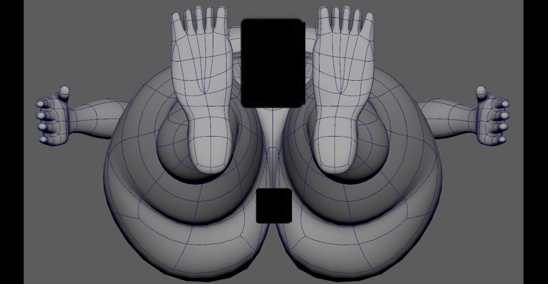 Woman Basemesh With Genitalia 3D model_6