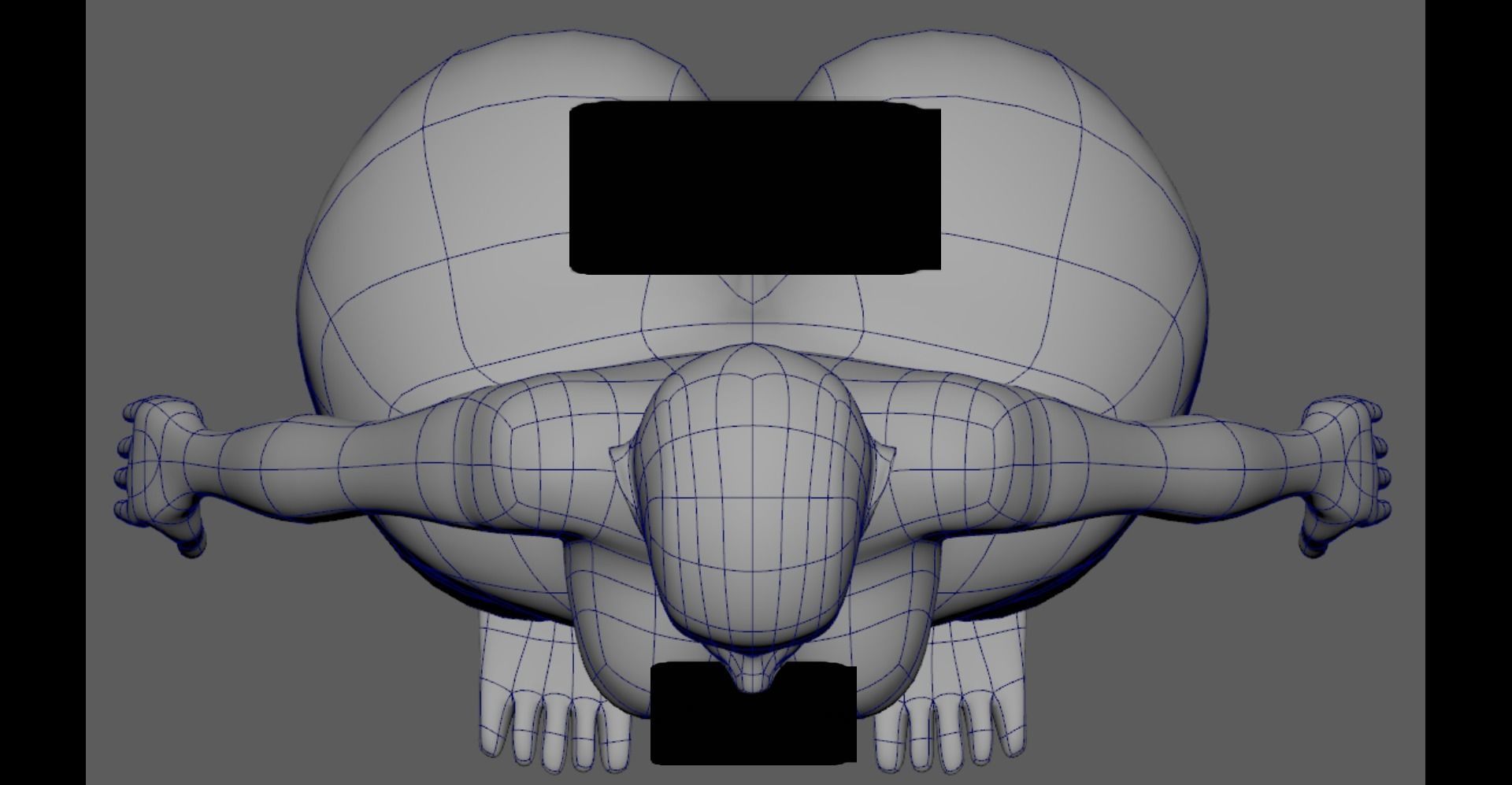 Woman Basemesh With Genitalia 3D model_8