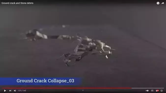 Ground Crack Collapse 03 3D model