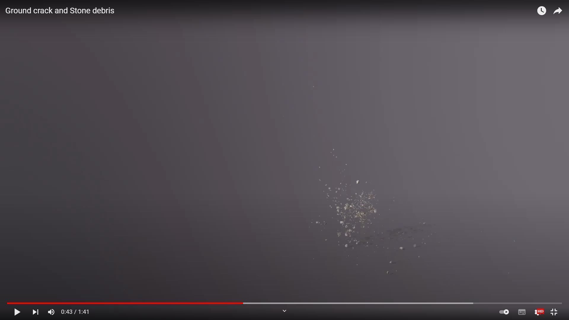 Debris Stone Middle position Low-poly 3D model_3